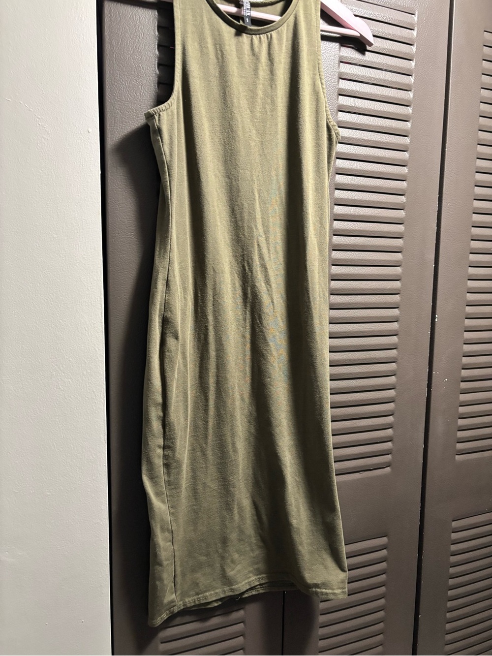 Cotton On Olive Green Sleeveless Midi Dress